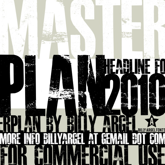 Illustration for Masterplan font